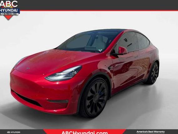 TESLA MODEL Y 2021 5YJYGDEF0MF096125 image